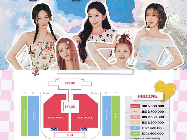 All Seating, Ini Harga Tiket Fancon Red Velvet di Jakarta dengan Benefit Send Off