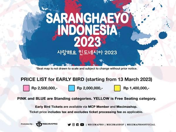 Konser Saranghaeyo Indonesia Kembali Digelar, Harga Tiket Mulai dari Rp 1,4 Juta