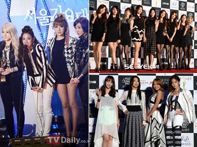 Busana Hitam Putih Dominasi Girlband K-Pop di Seoul Music Awards 2013