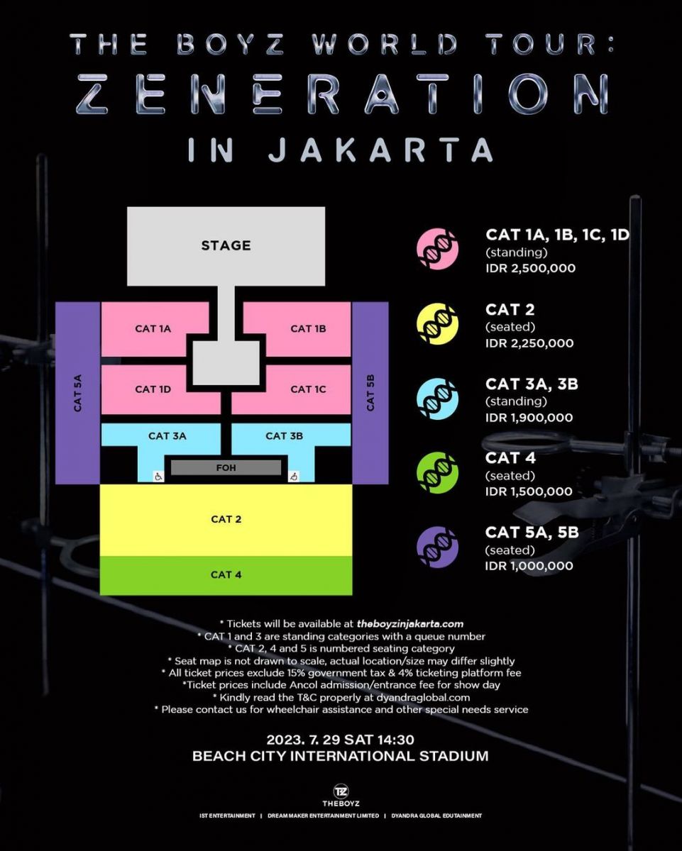 Tiket Konser THE BOYZ 2ND WORLD TOUR : ZENERATION In JAKARTA Mulai Dari ...