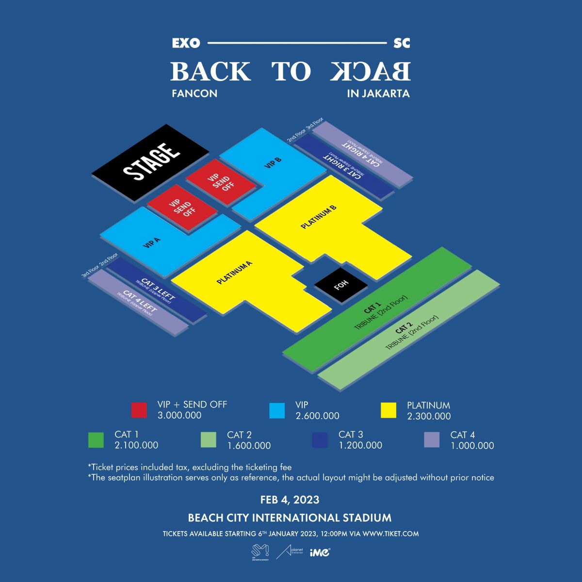 Tiket EXO-SC BACK TO BACK FANCON in JAKARTA Dijual Mulai dari 1 Juta