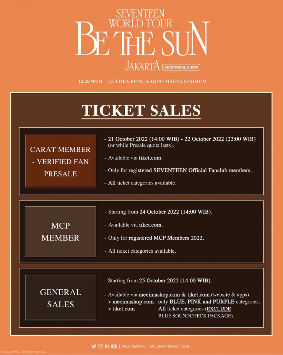 Harga Tiket Konser SEVENTEEN Di Jakarta Mulai Dari Rp 1,1 Juta